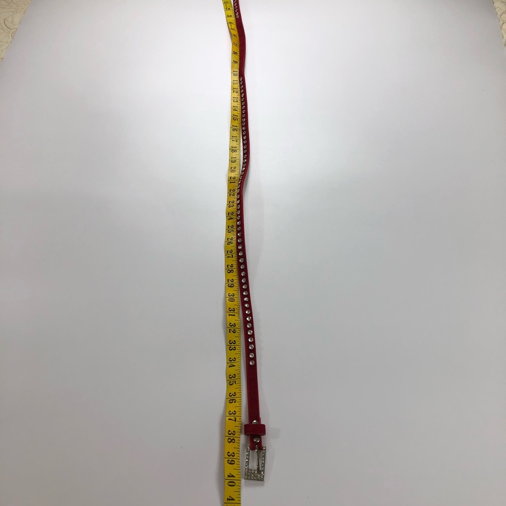 ❌SOLD❌Red Velvet Belt - Picture 3 of 6